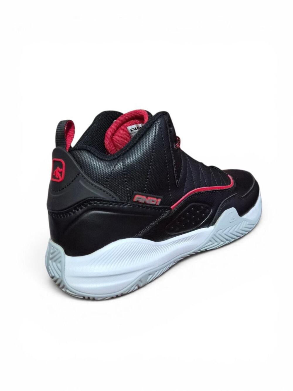 AND1 Mens Athletic Basketball Shoes Streetball High Top Size 7, 10 Lace-up Black - Picture 5 of 8